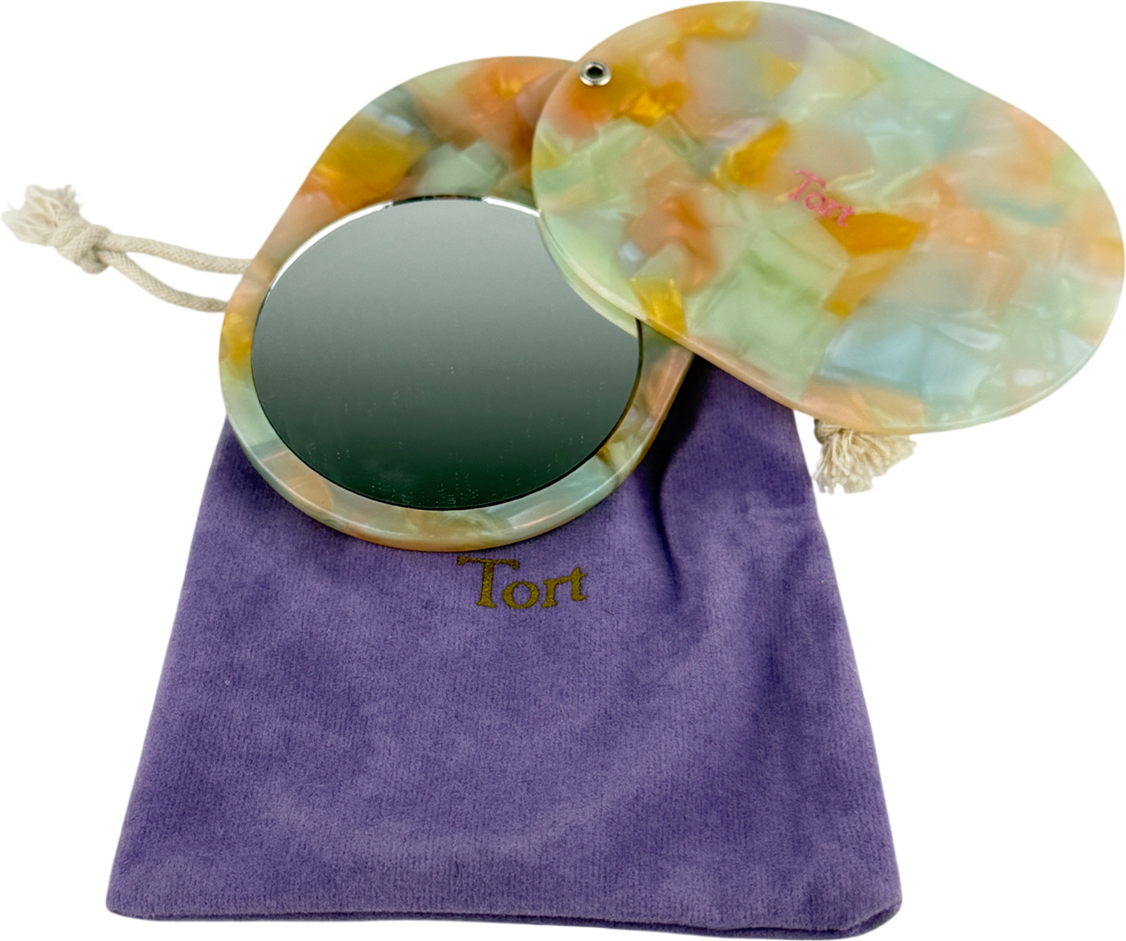 Tort Jaya Mirror In Pastel Marble Purple One size