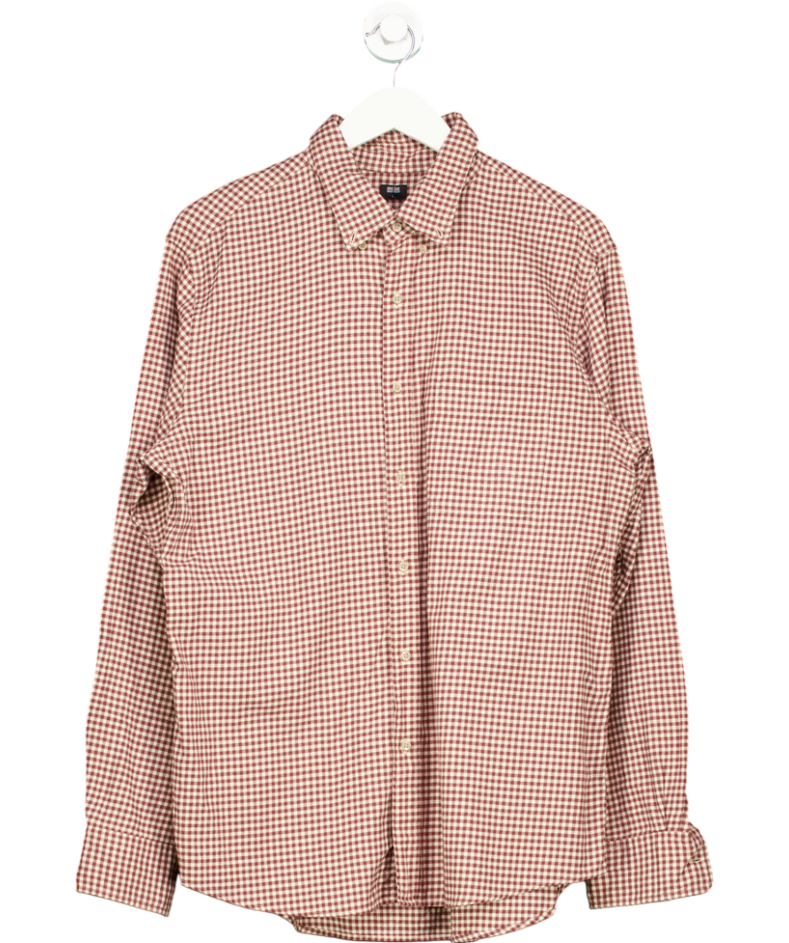 Uniqlo Red Cotton Gingham Shirt UK L