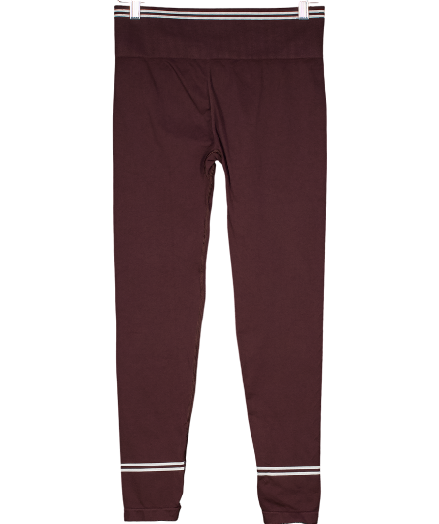 gymshark Brown Contrast Seamless Leggings UK L