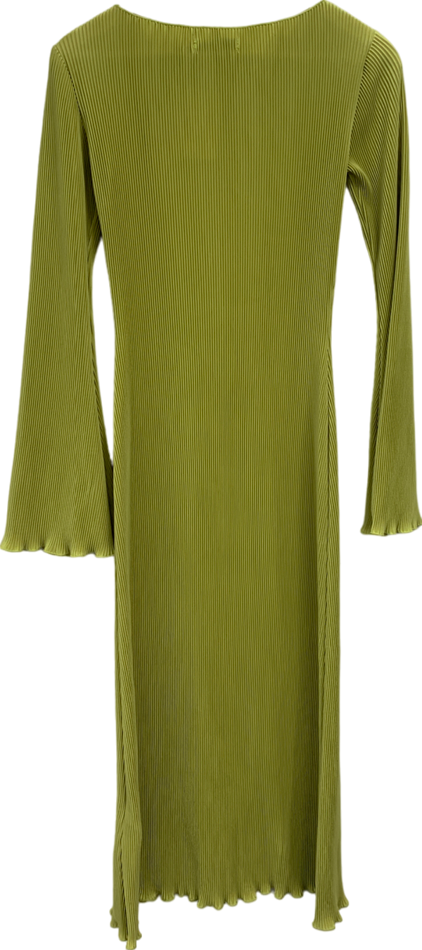 NA-KD Green Long Sleeve Maxi Dress UK XXS