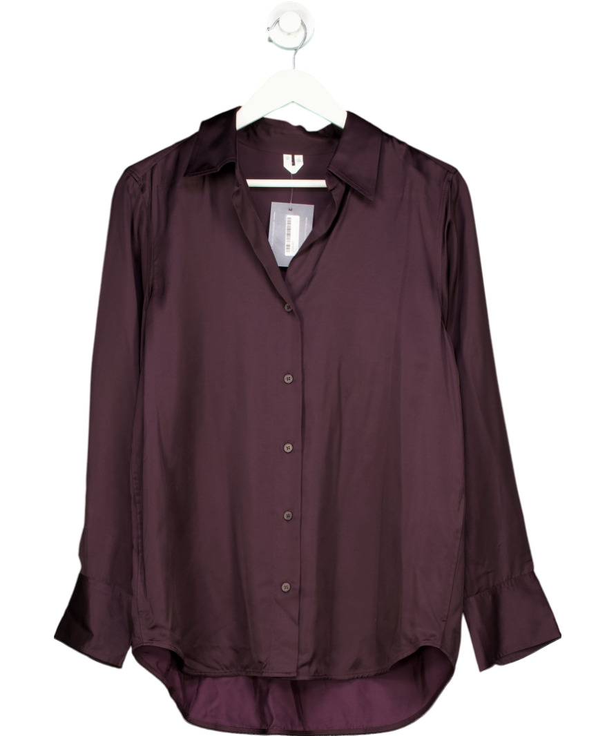 Arket Purple Satin Shirt UK 12