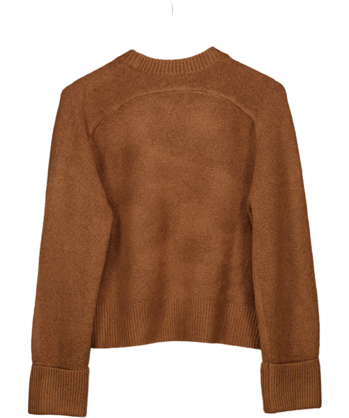 Abercrombie & Fitch Chocolate Brown Crew Neck Jumper UK XS