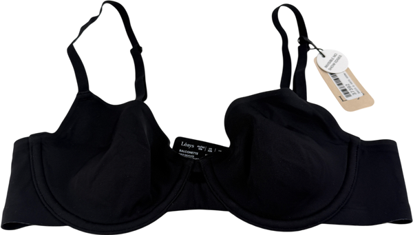 LEAYS Black Bald Unlined Bra UK 32B