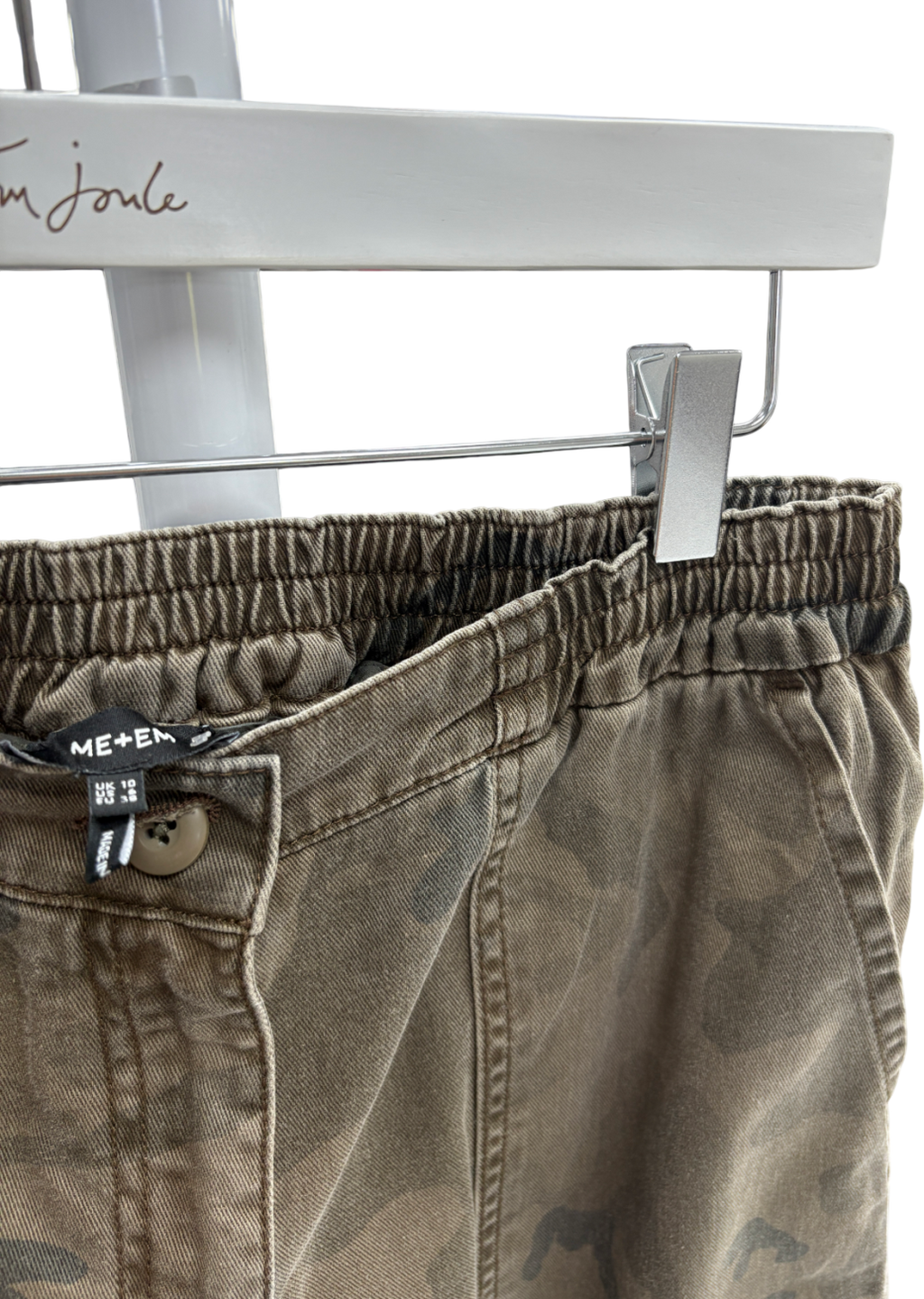 ME+EM Green Camo Cargo Trousers UK 10