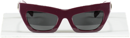Burberry Aubergine Be4405 Cat Eye-frame Acetate Sunglasses In Case & Box