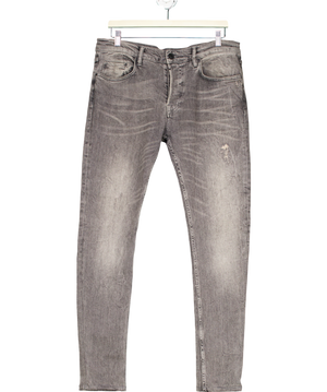 AllSaints Grey Raveline Cigarette Slim Fit Jeans W33