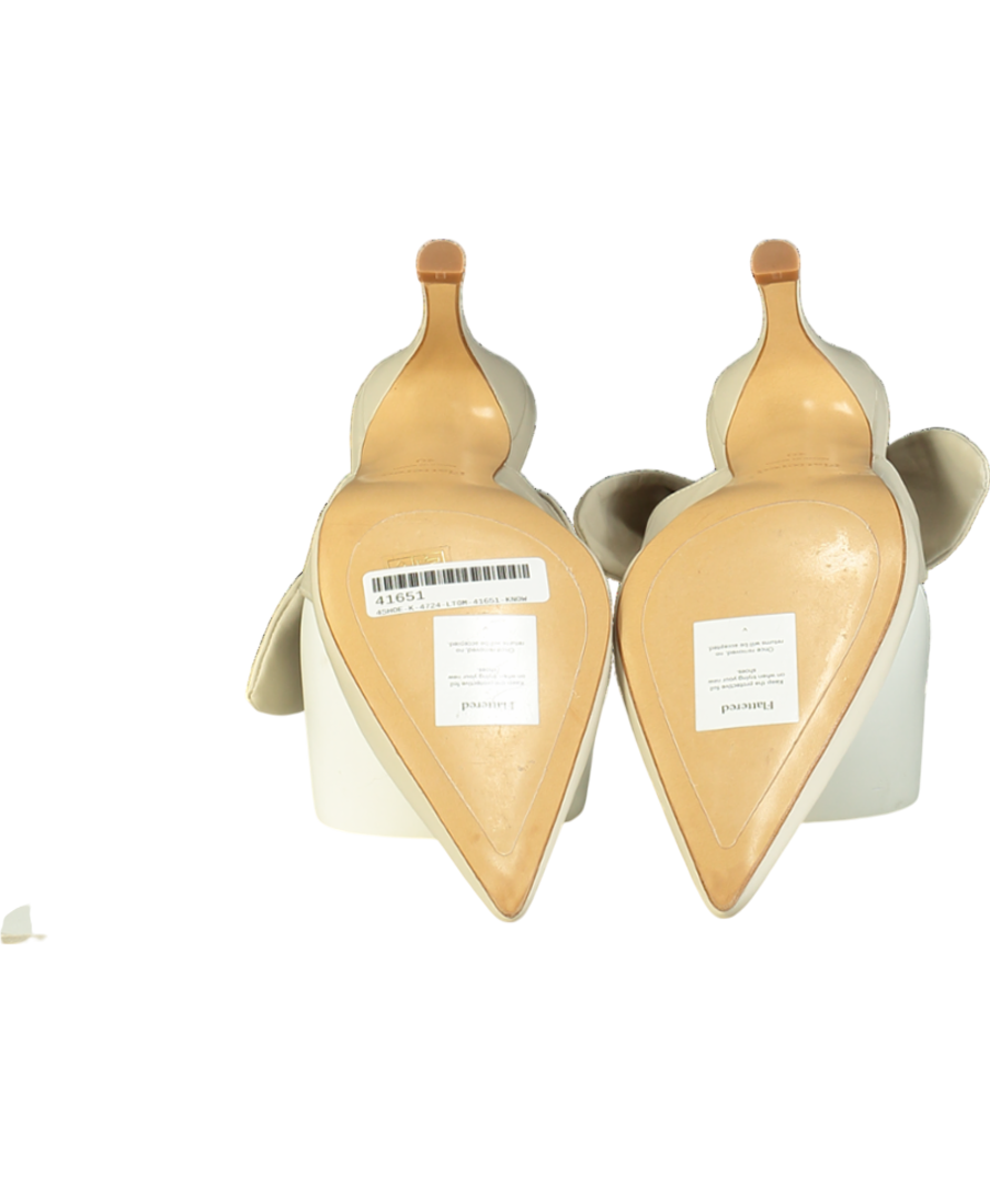 Flattered Beige Franchesca Bow Slingback Heel UK 7 EU 40