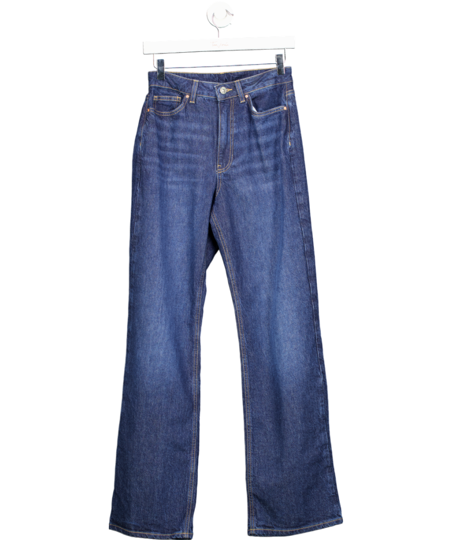 V by Very Mid Blue High Waist Straight Leg Jeans UK 8