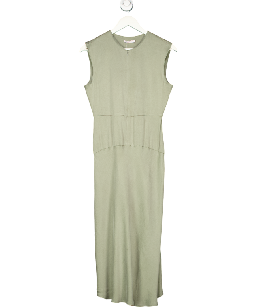 Aday Green Save The Date Zip Up Midi Dress UK S