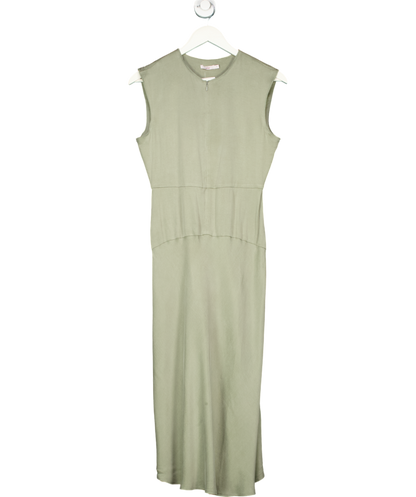 Aday Green Save The Date Zip Up Midi Dress UK S