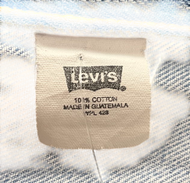 levis Blue Original High Rise Jean Shorts UK 8