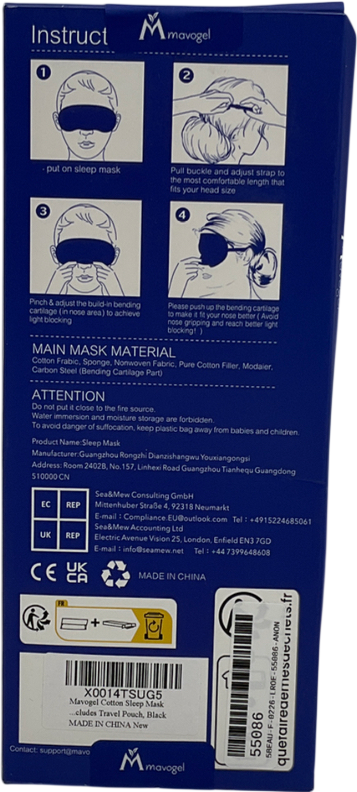 Mavogel Cotton Sleep Eye Mask One size
