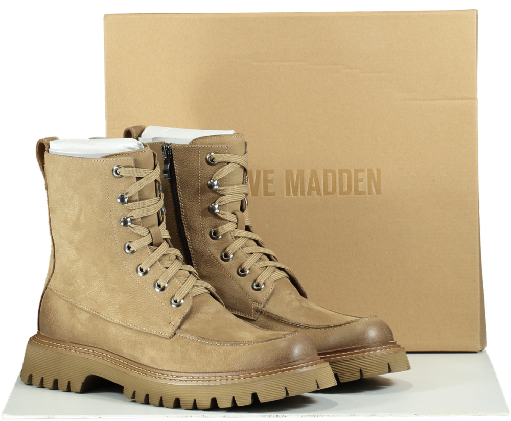 Steve Madden Tan Wolf Wheat Nubuck Boots UK 11