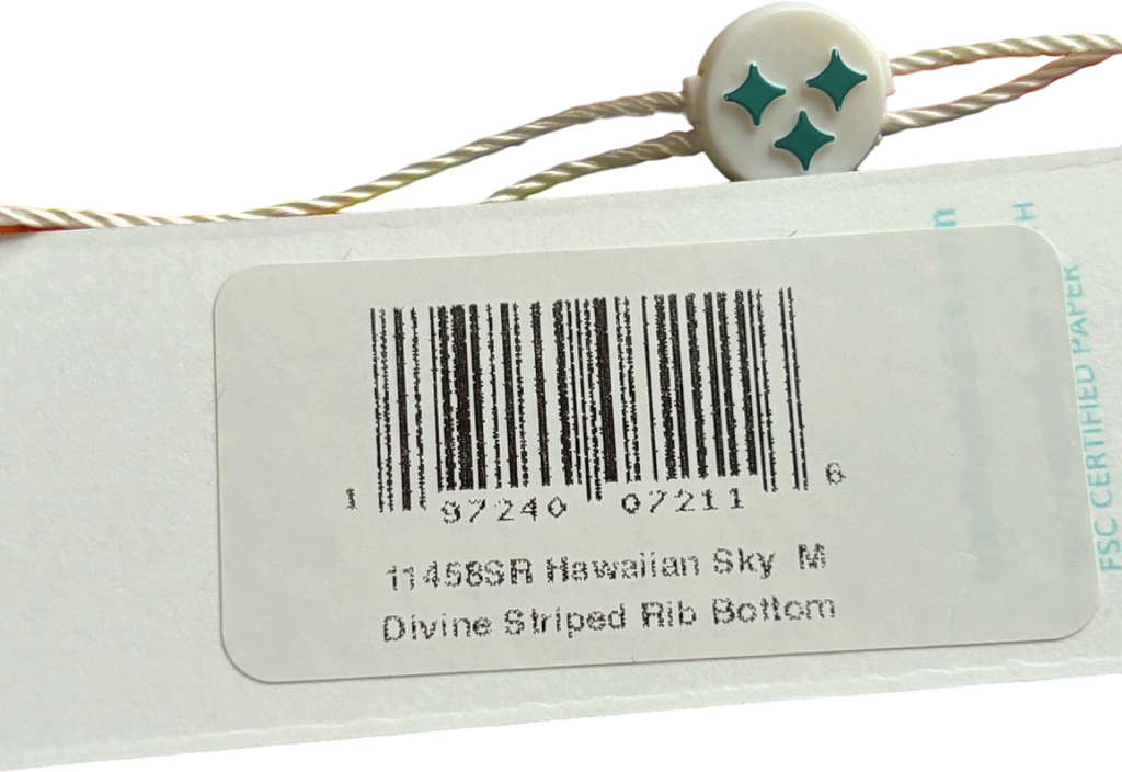 Frankie's Bikinis Orange Divine Striped Rib Bottom UK M