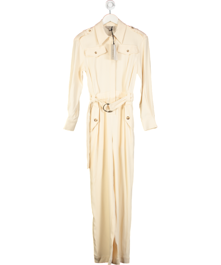 Vivere Cream Gabriel Jumpsuit UK 6