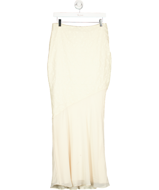 House of CB Cream Lana Skirt UK M