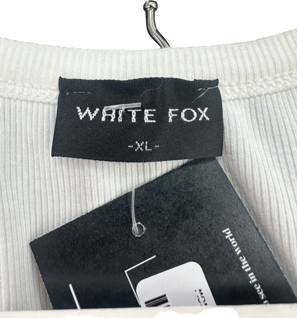 White Fox Mad About Love Tank Top White UK XL