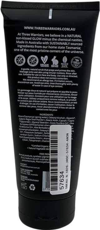 THREE WARRIORS Exfoliating Scrub 150g