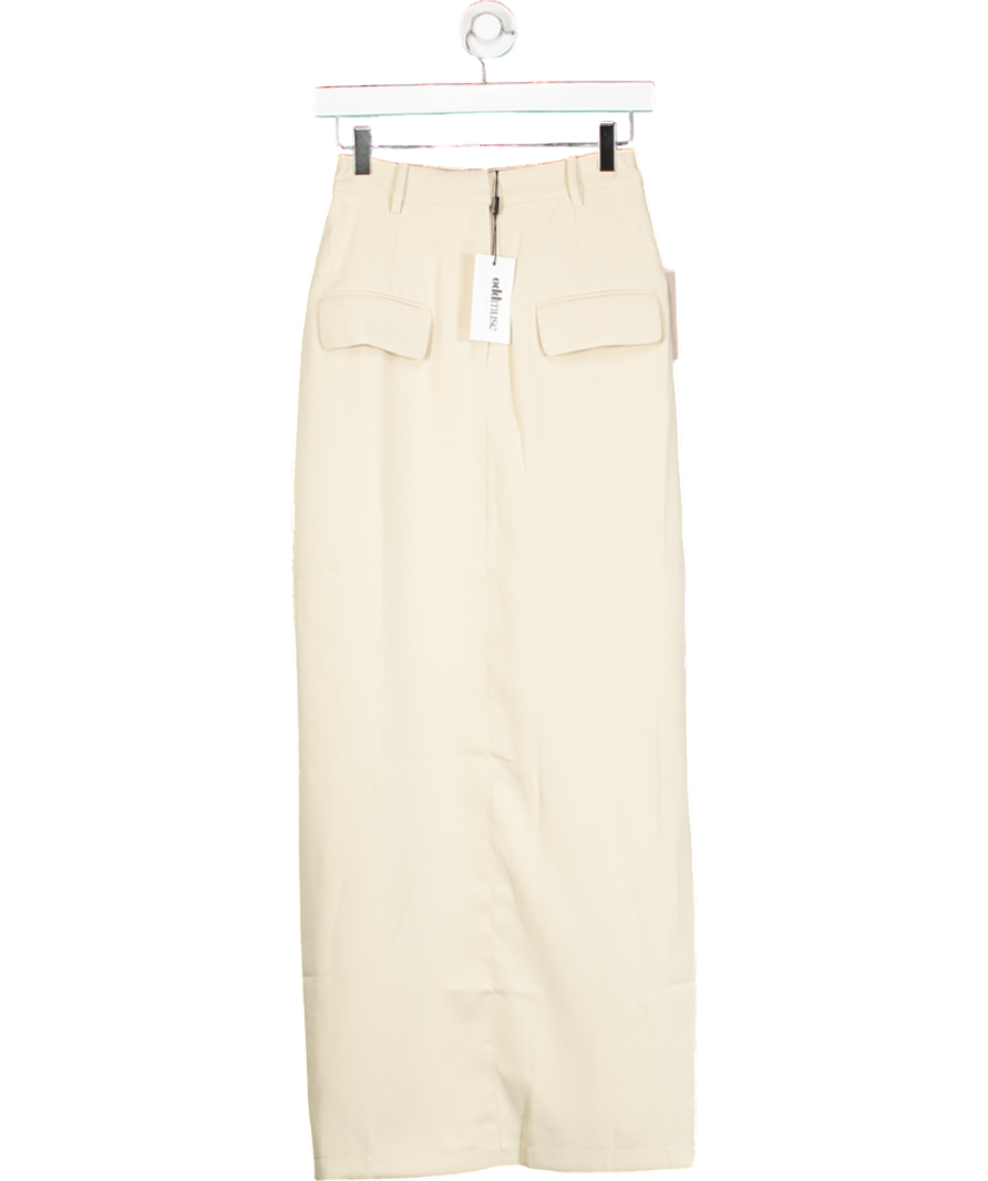 OddMuse Beige The Ultimate Muse Maxi Skirt UK S