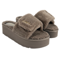 Guess Brown Faux Fur Sandal UK 6 EU 39
