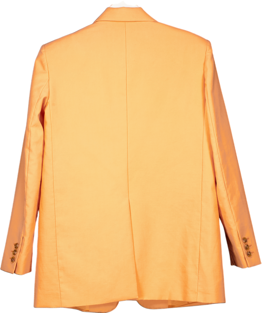 THE ANDAMANE Orange Single Breasted Blazer It40 UK 8