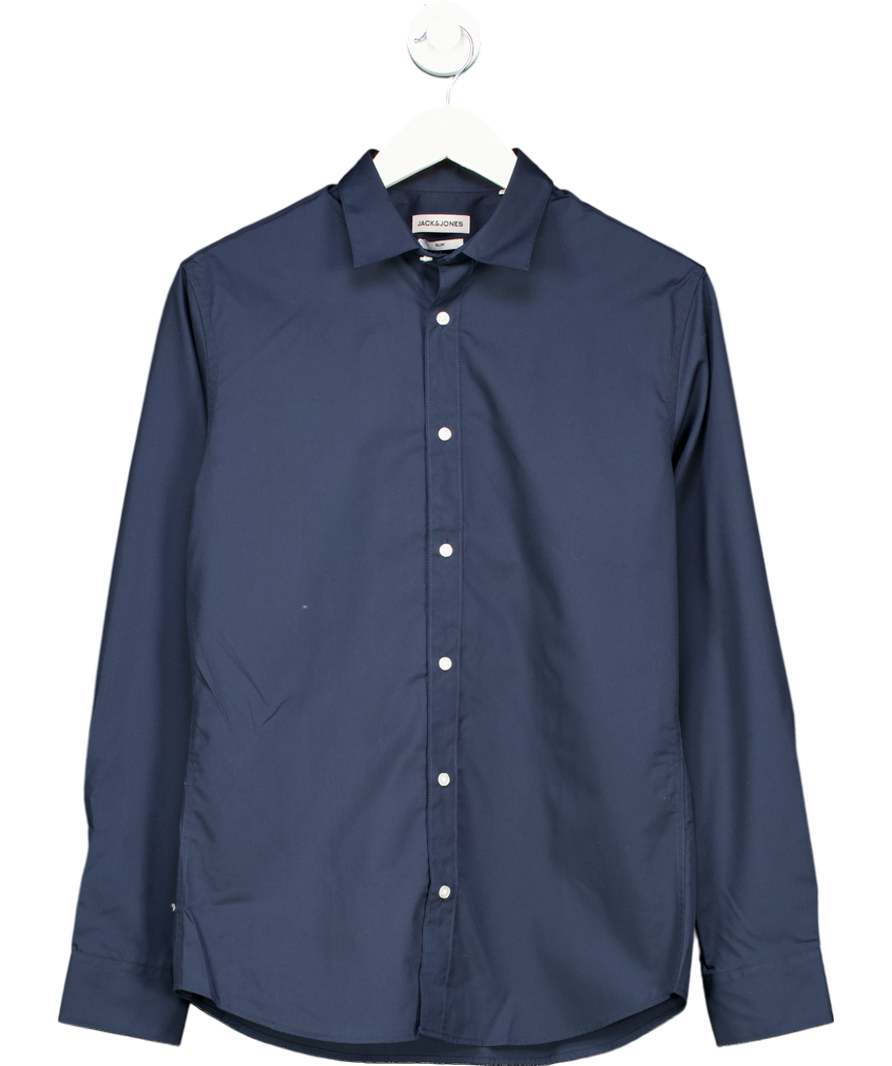 jack & jones Blue Slim Fit Dress Shirt UK XS