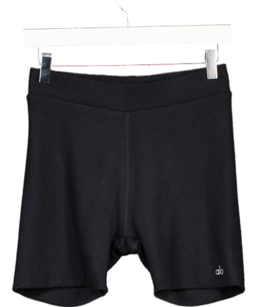 alo yoga Black Brushed Cycle Shorts UK M