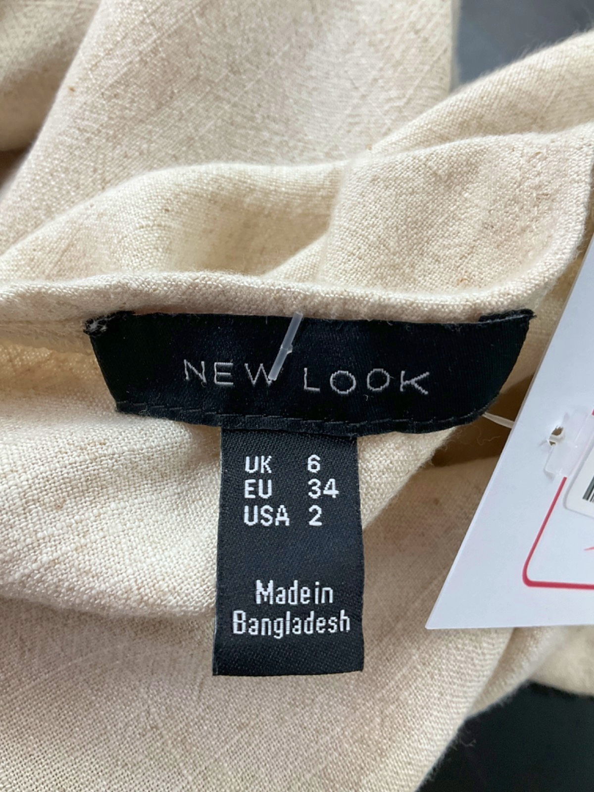 New Look Cream Midi Skirt UK 6