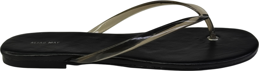 Black Alias Mae Henry Thong Flip Flops UK 6 EU 39 👠