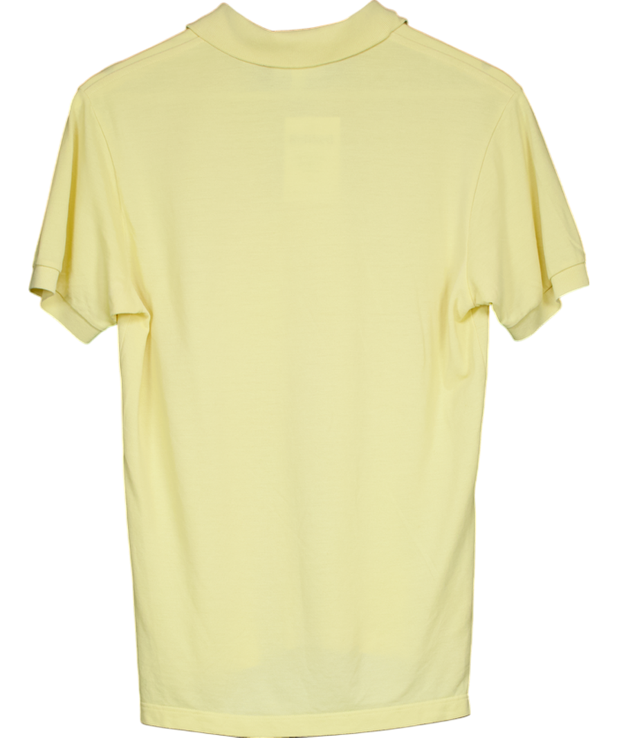 Lacoste Yellow Classic Fit L.12.12 Original Piqué Polo Shirt UK XS