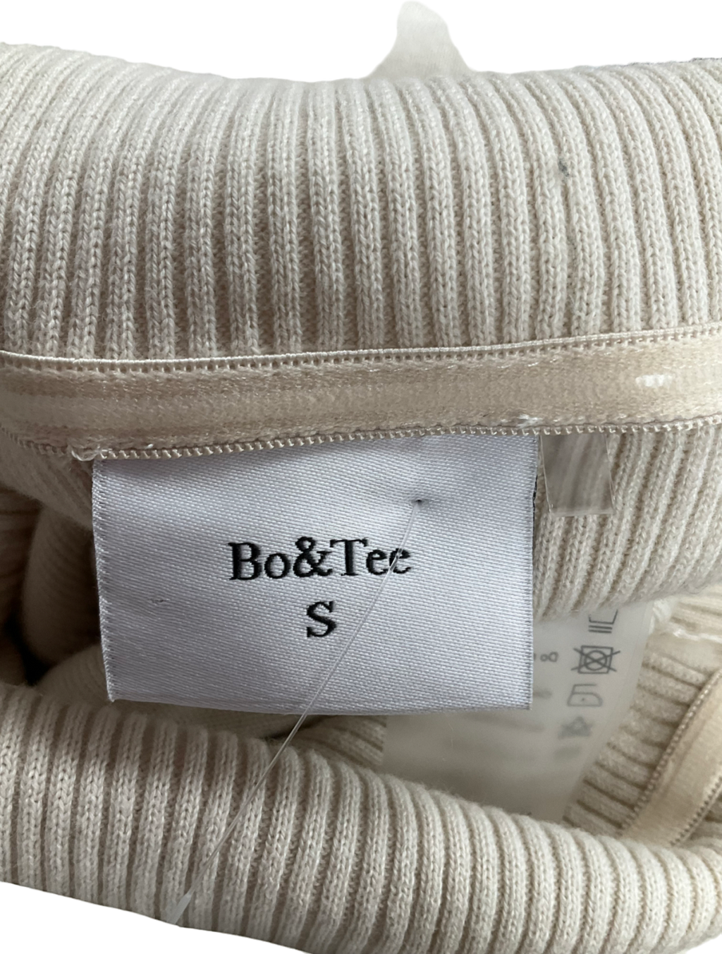 Bo + Tee  Fold over jumpsuit Cream UK S