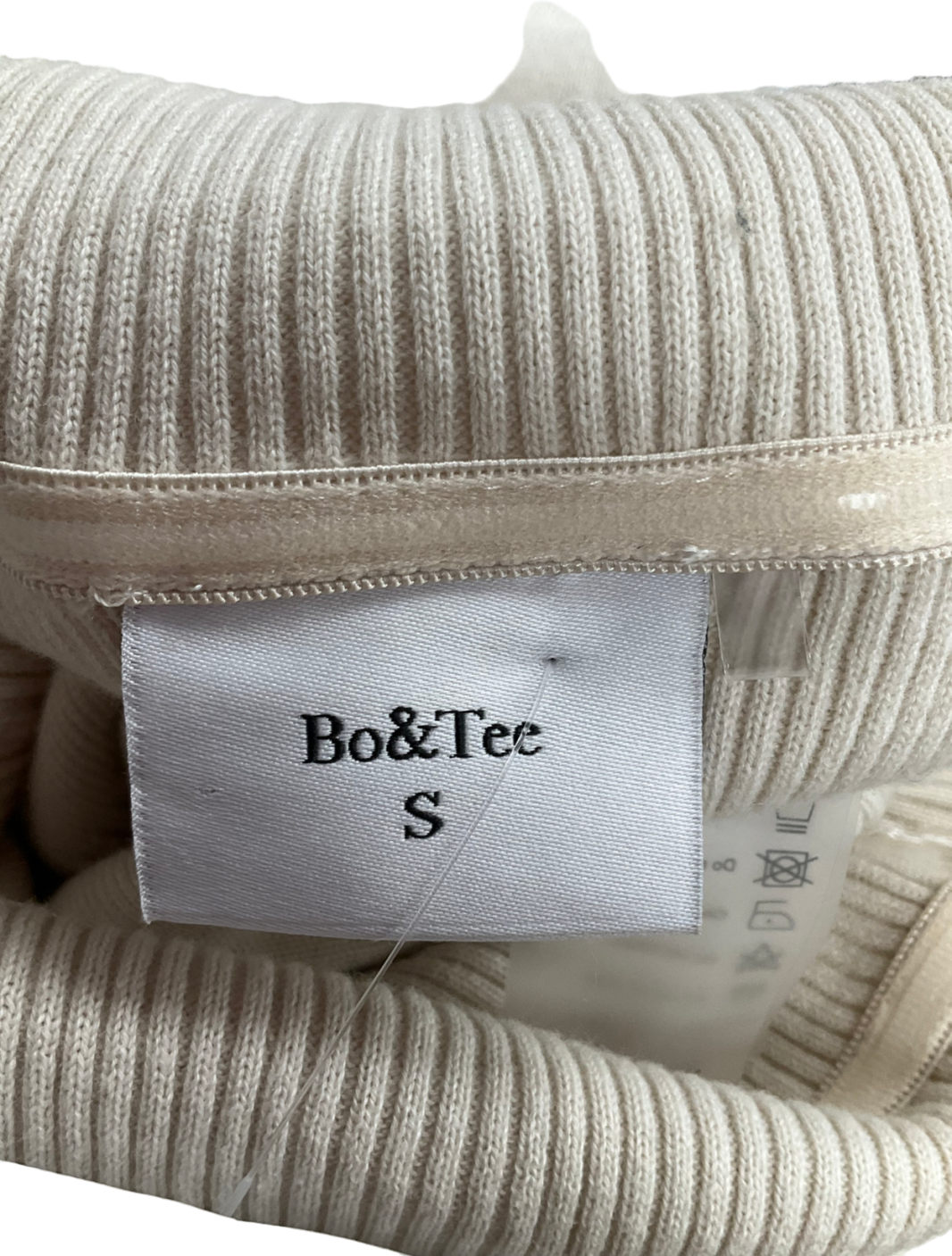 Bo + Tee  Fold over jumpsuit Cream UK S