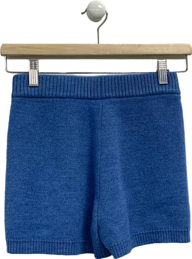 Peachy Den Blue Knit Shorts UK S