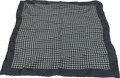 canali Grey Printed Silk Pocket Square