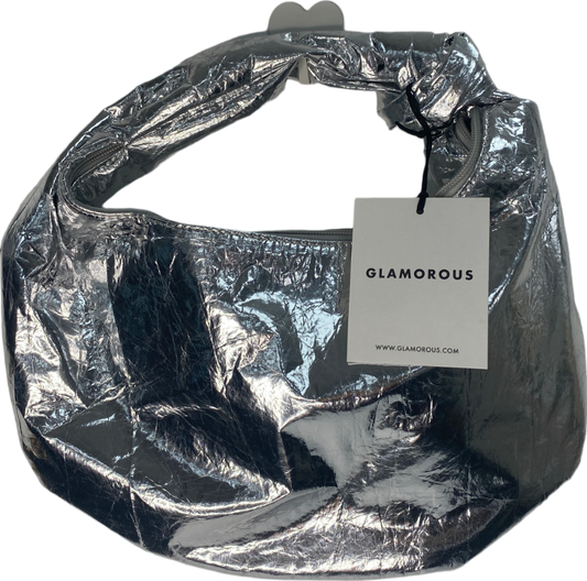 glamerous Metallic Silver Grab Bag One Size