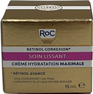 ROC Retinol Correxion Line Smoothing Max Hydration Cream, Intensive Anti-wrinkle & Anti-aging Moisturiser 15ml