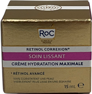 ROC Retinol Correxion Line Smoothing Max Hydration Cream, Intensive Anti-wrinkle & Anti-aging Moisturiser 15ml