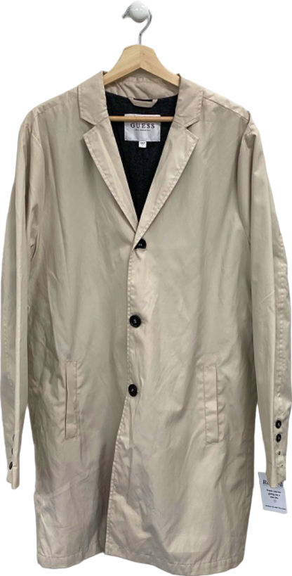 Guess Beige Trench Coat L