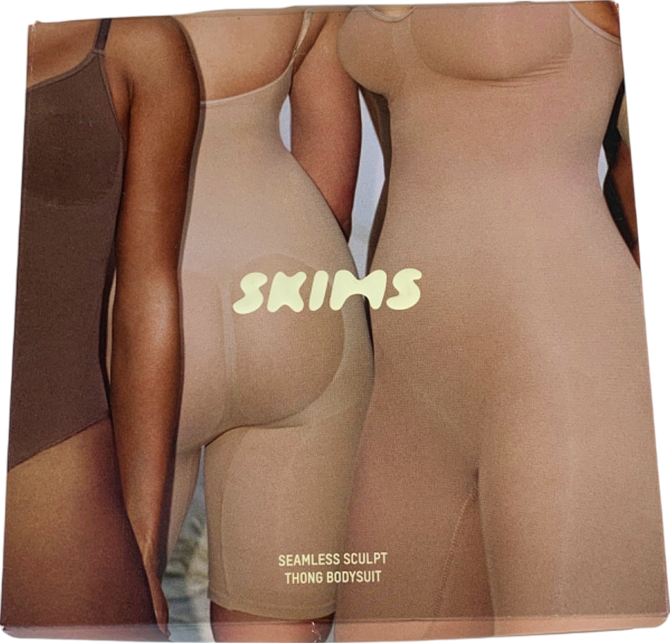 SKIMS Clay Seamless Sculpt Thong Bodysuit UK XS