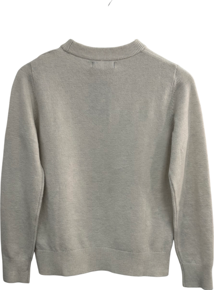 M&S Beige Crew Neck Cardigan UK XS