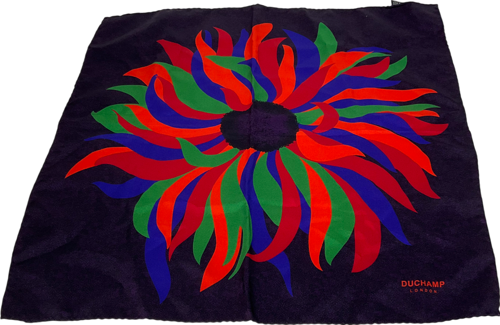 duchamp Blue Pocket Square