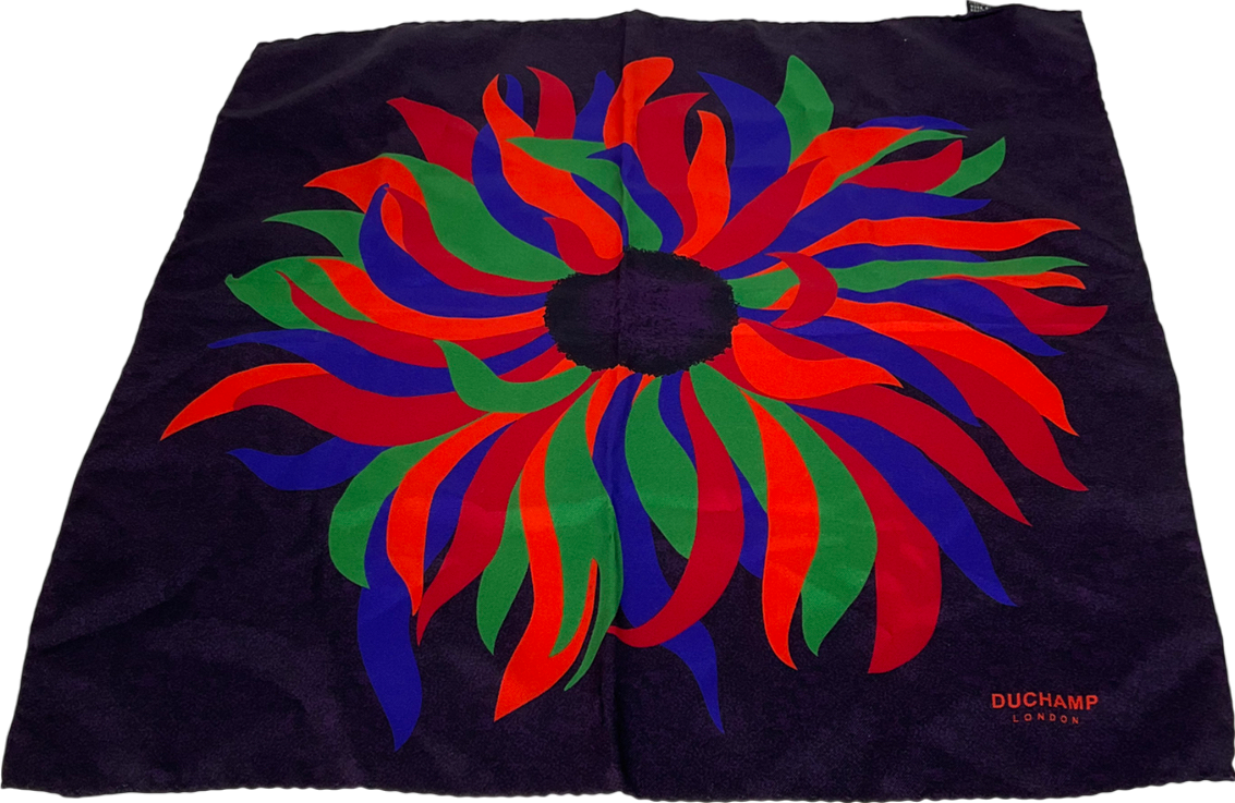 duchamp Blue Pocket Square