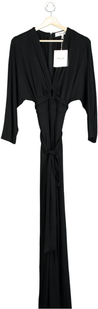 Diane Von Furstenberg Black DVF Aurelia Jumpsuit UK S