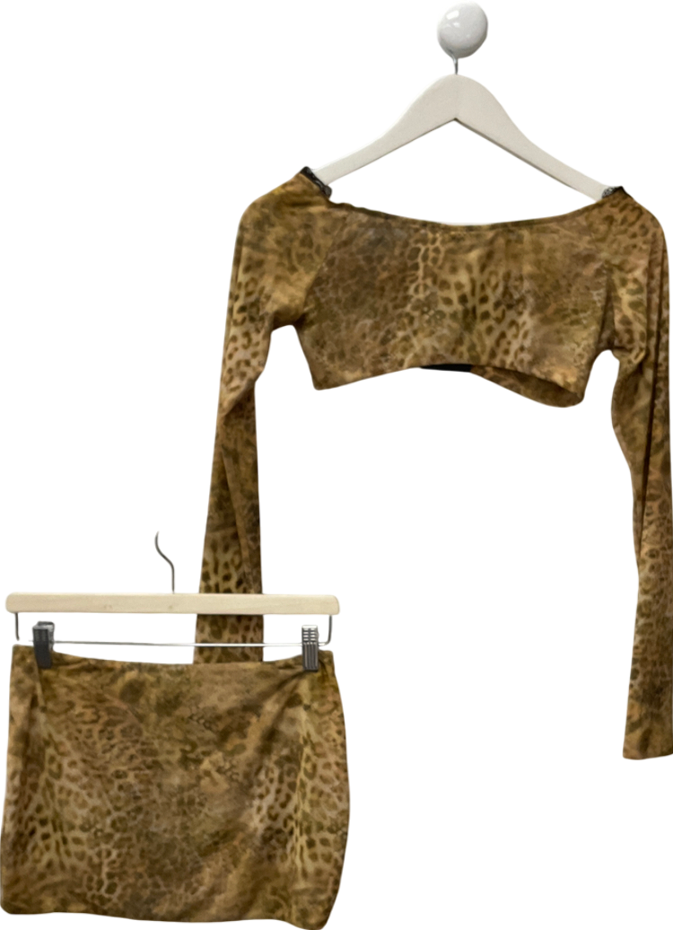 Mars the Label Green The Nikoli Set In Leopard UK 6