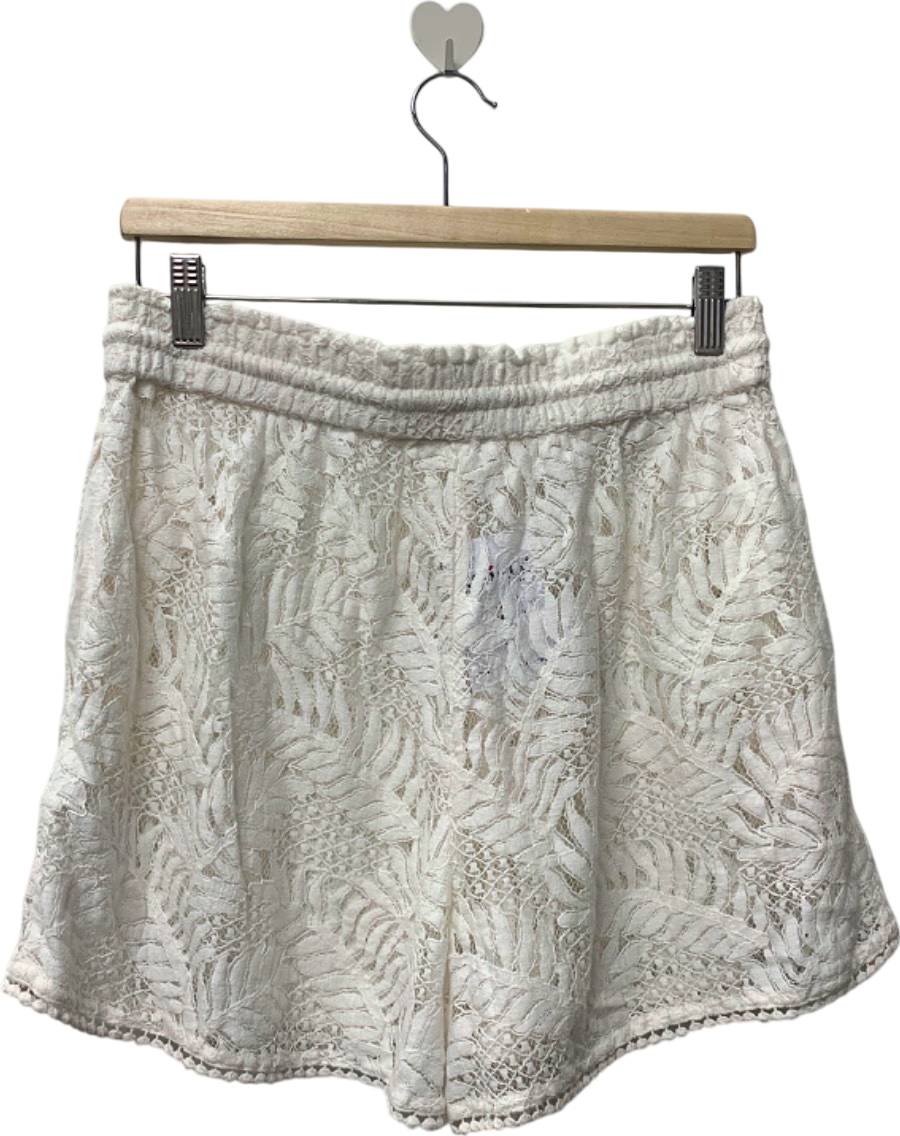 Accessorize White Lace Shorts UK 12-14