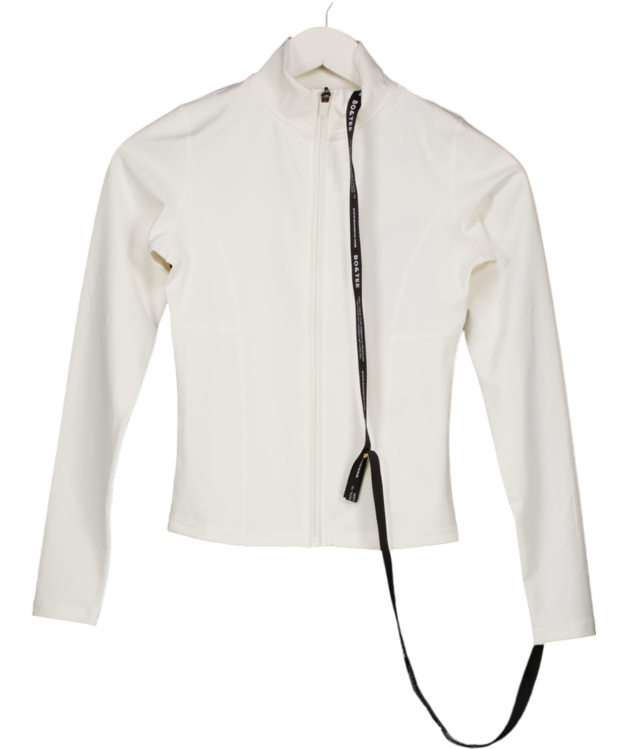 Bo + Tee Cream Zip Up Jacket UK S