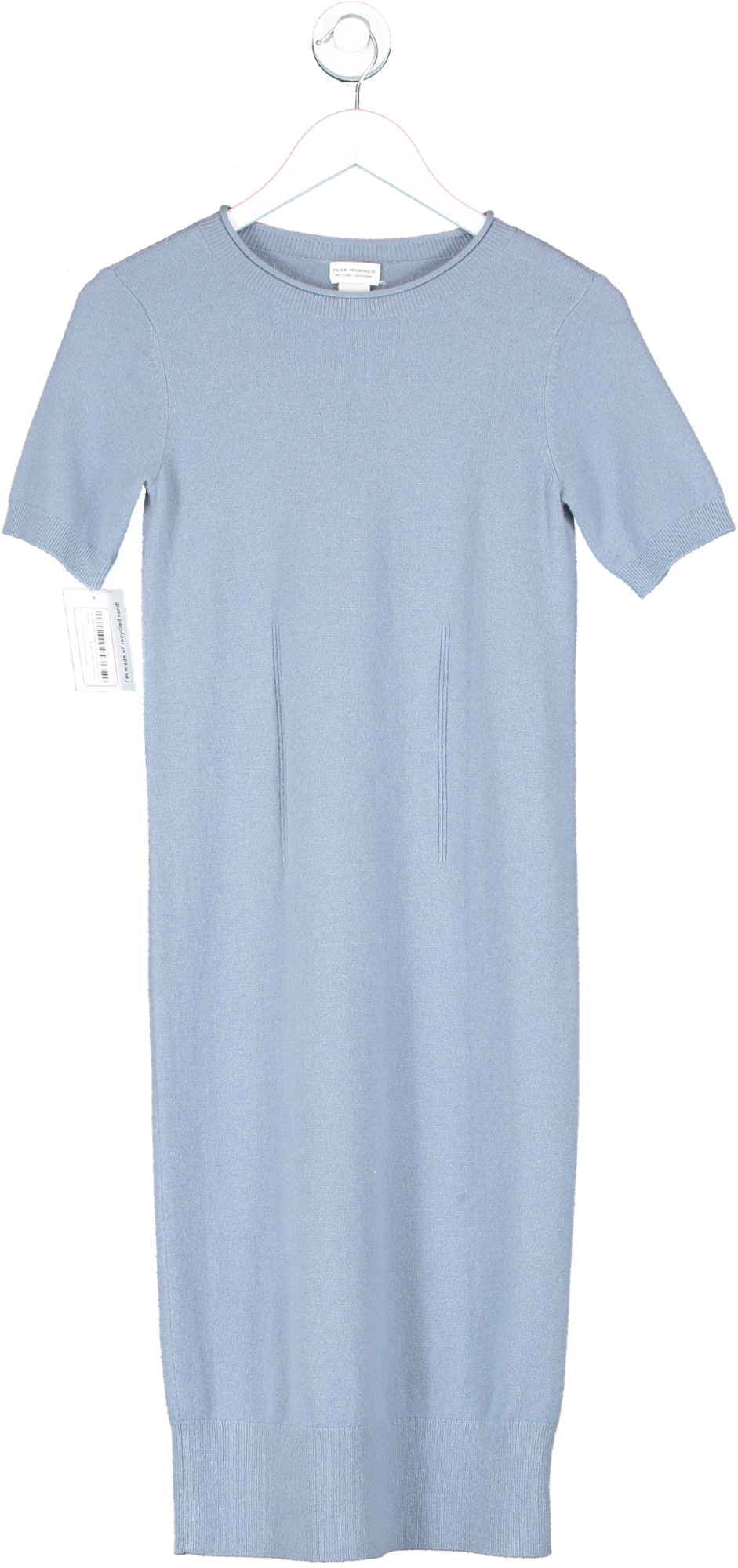 Club Monaco Blue Signature Cashmere Tee Dress UK XS