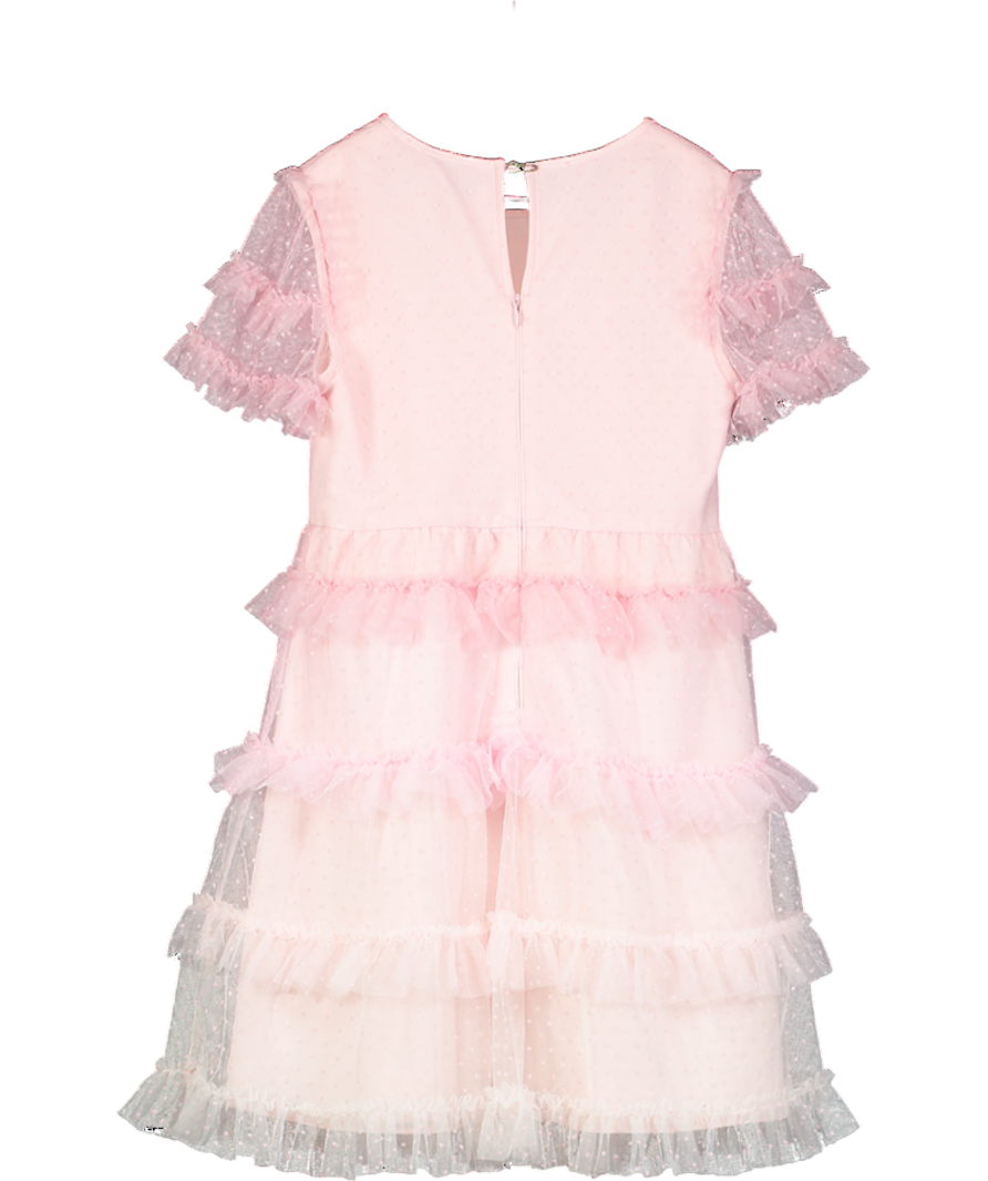 Self-Portrait Kids Pink Tulle Heart Detail Occasion Dress 8 Years