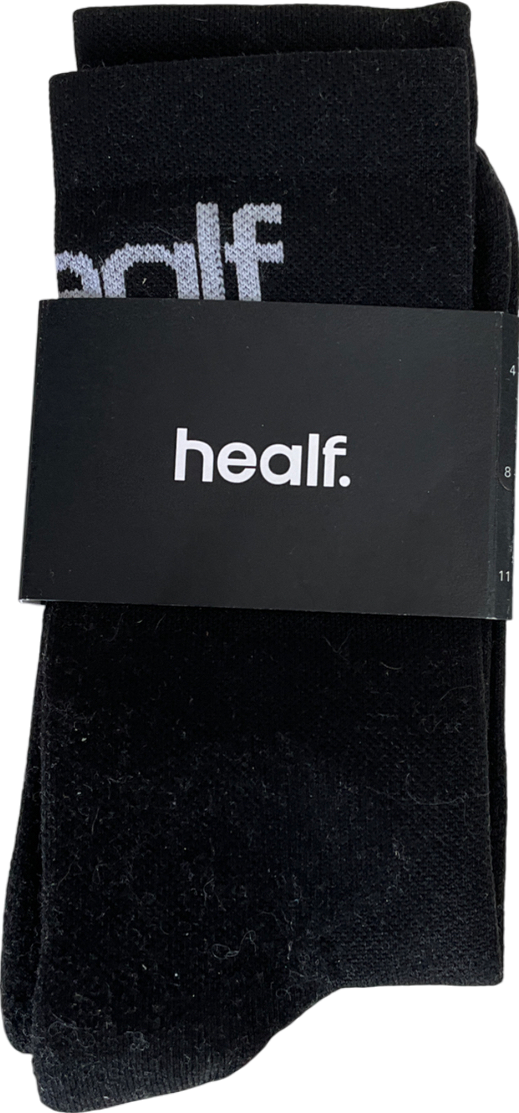healf Black Socks UK M
