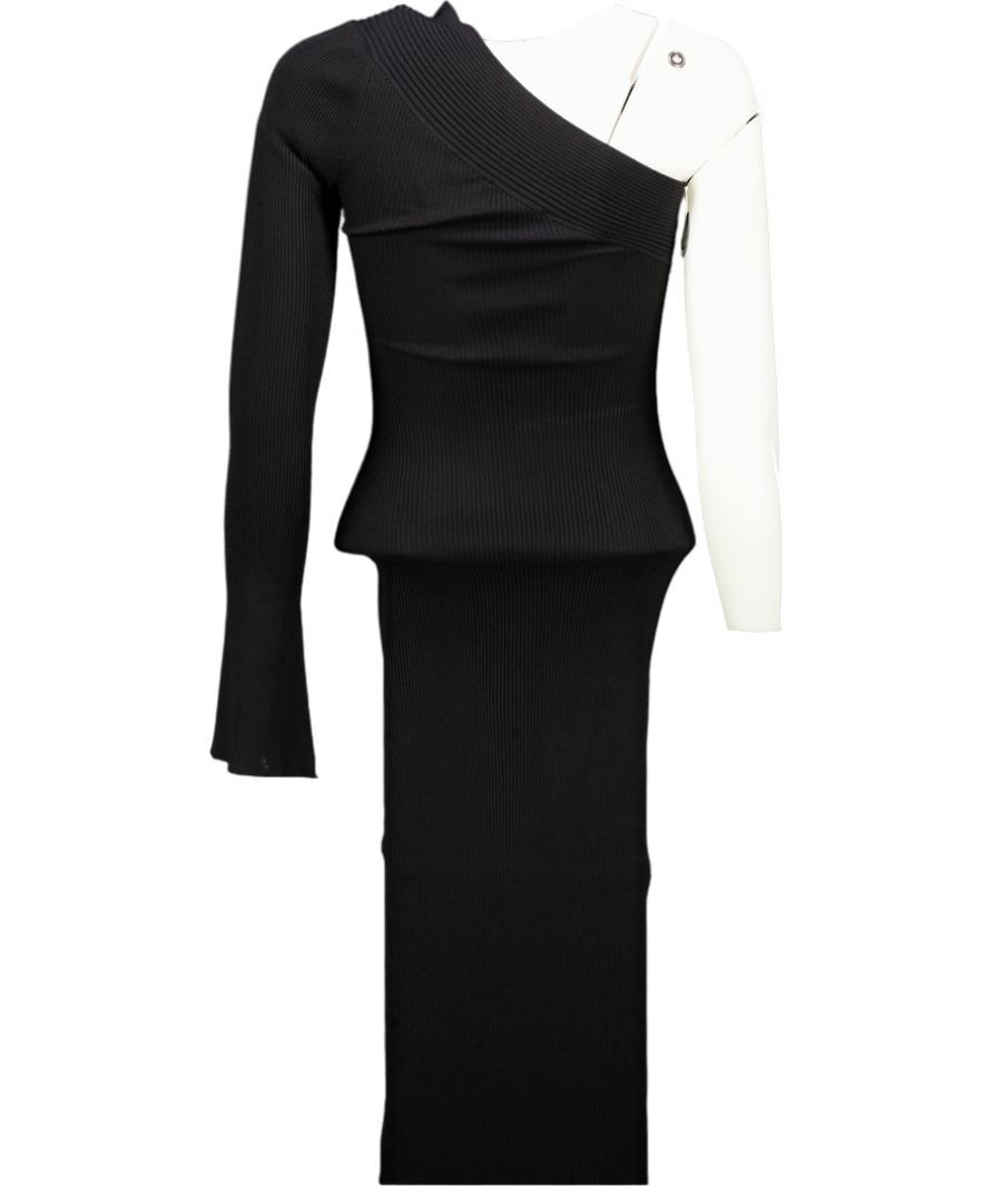 H&M Black One-shoulder Dress UK XS - Reliked H&M Black One-shoulder Dress UK XS - Reliked